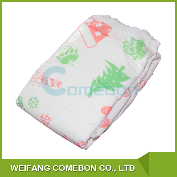 一次性最大吸水性PE薄膜印刷成人尿布